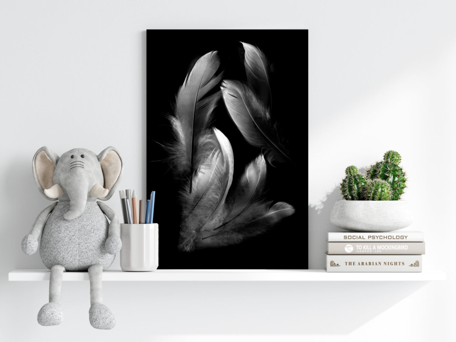 Feathers Aluminum Print