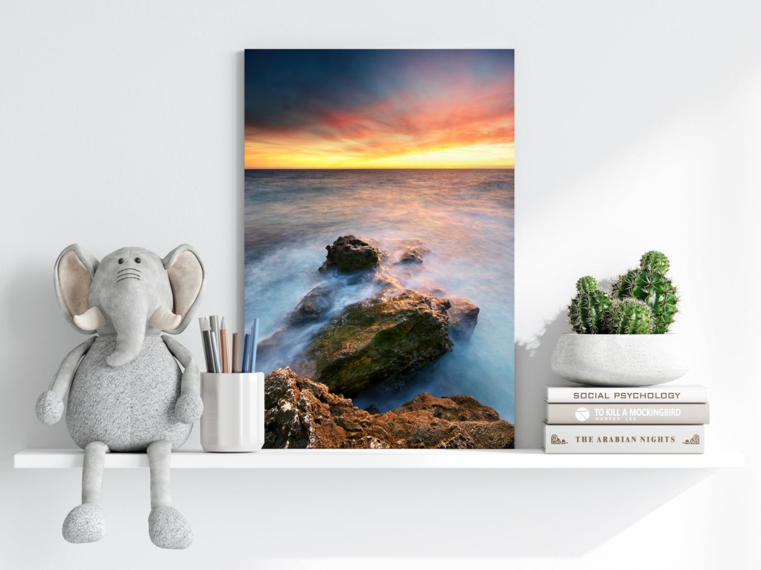 Sunset Lake View Aluminum Print