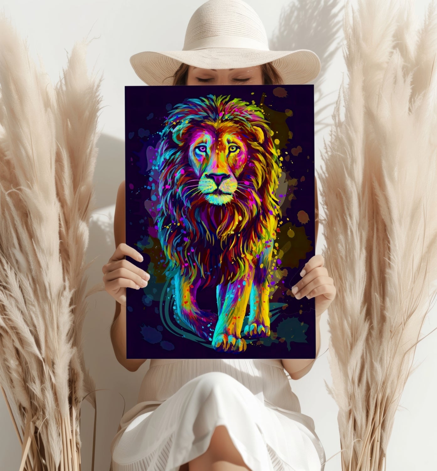Lion Aluminum Print