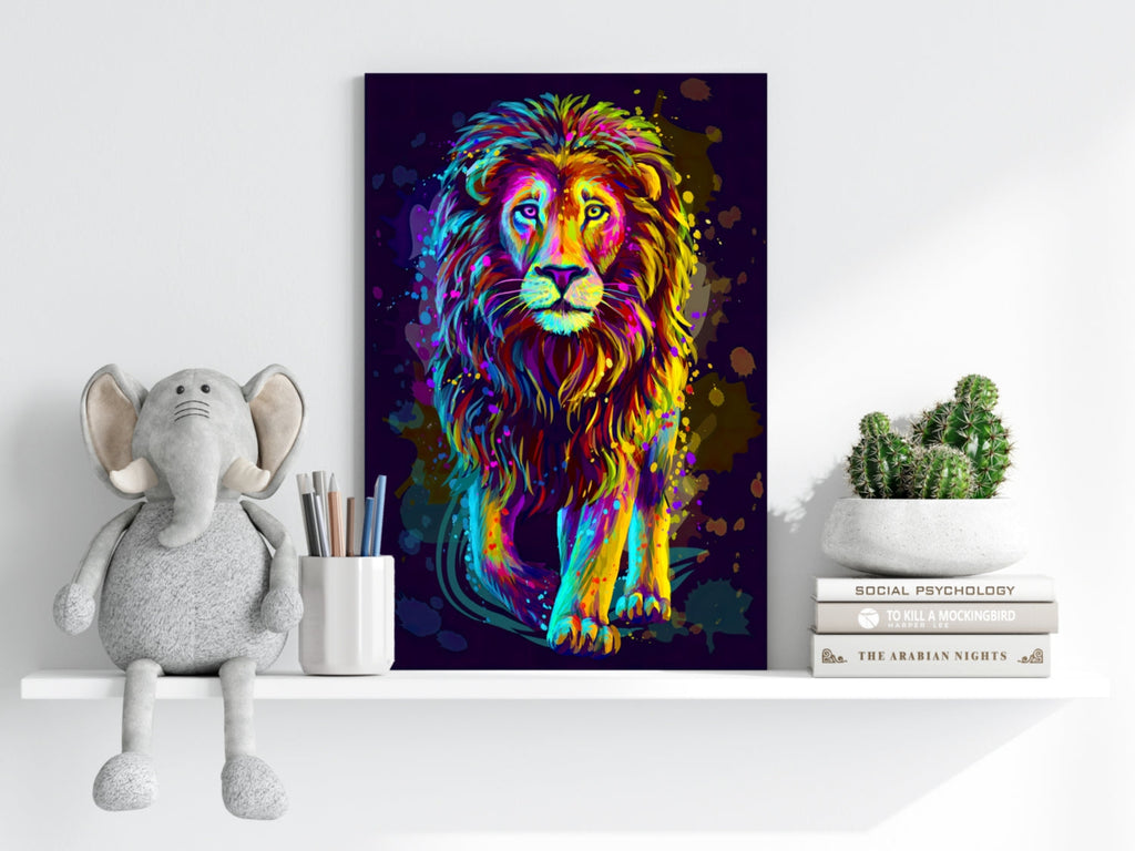 Lion Aluminum Print