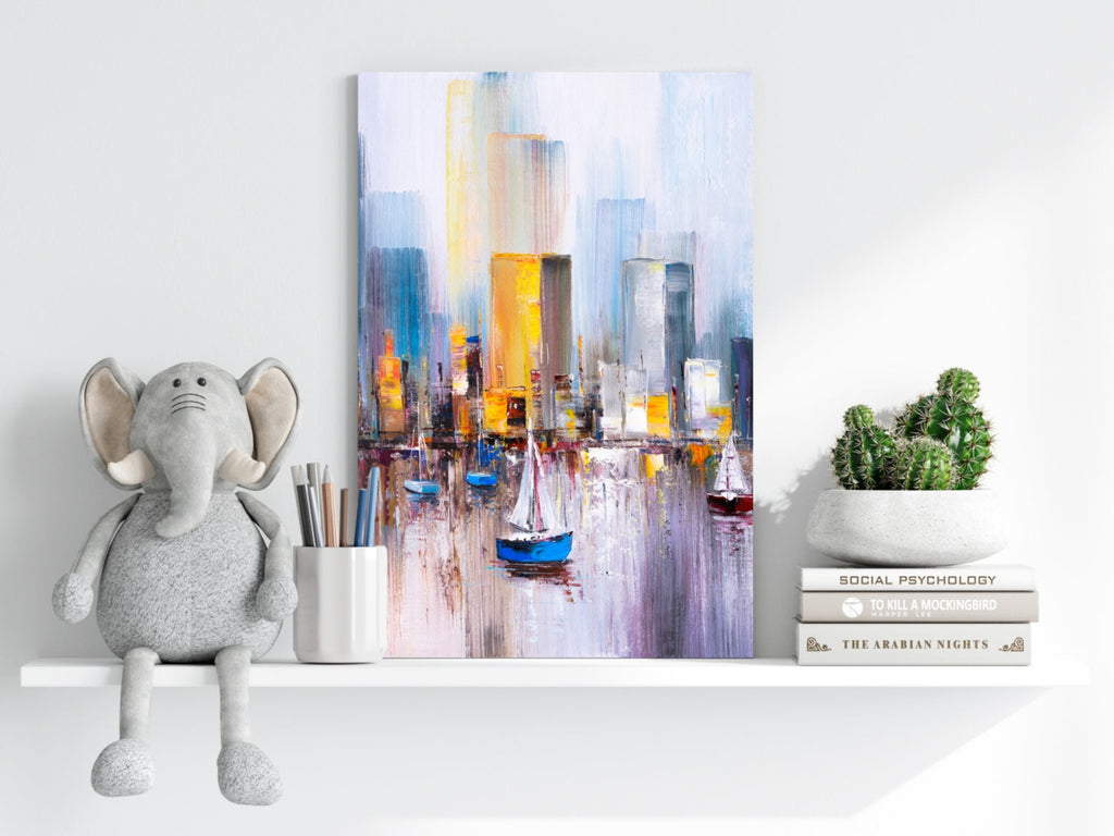 Abstract Lake Aluminum Print