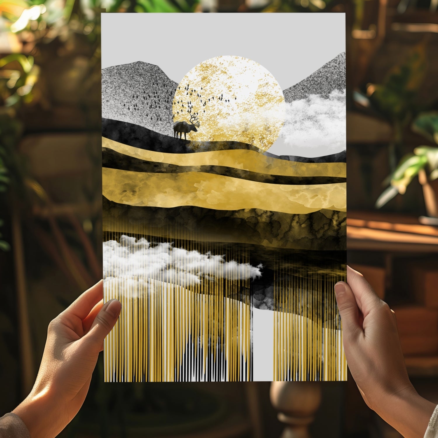 Abstract Valley Aluminum Print