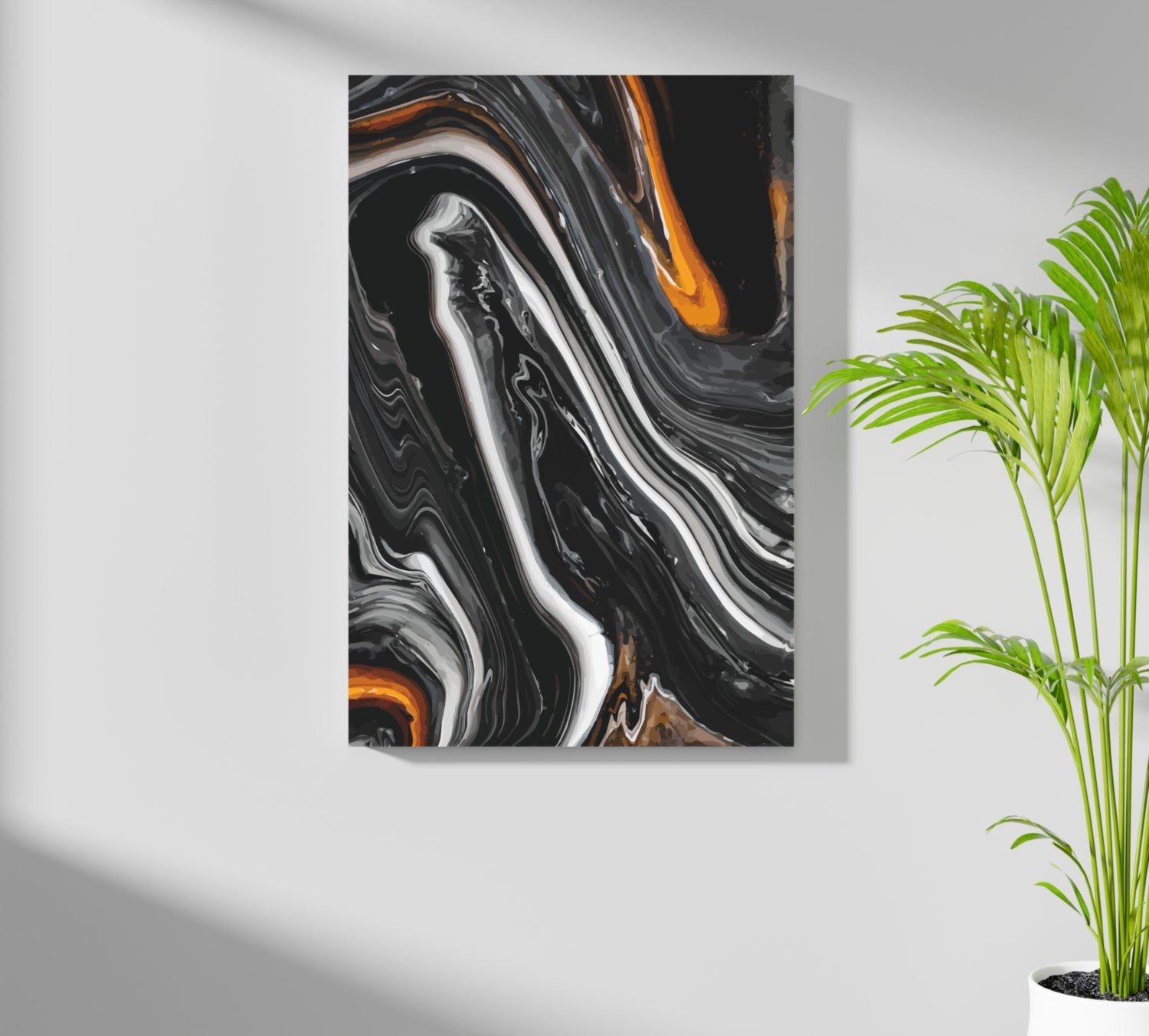 Abstract Marble Pattern V2 Aluminum Print