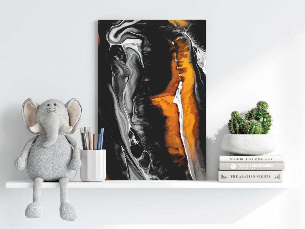 Abstract Marble Pattern V3 Aluminum Print