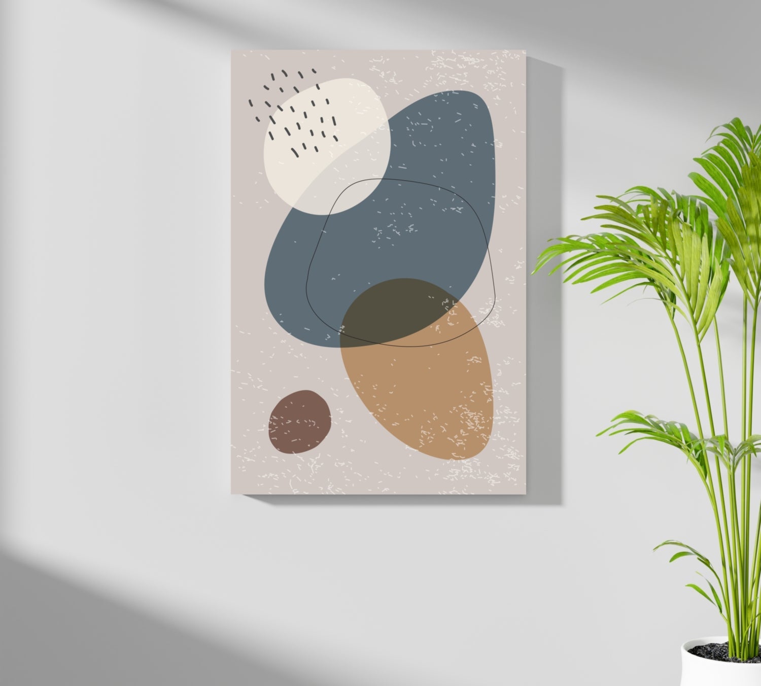 Line Art Modern Shape V4 Aluminum Print