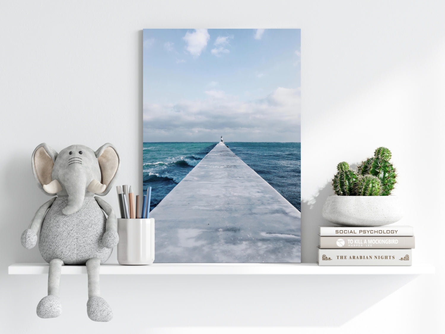 Dock View Aluminum Print