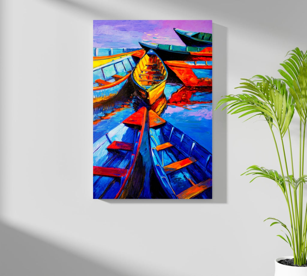 Kayaks Aluminum Print