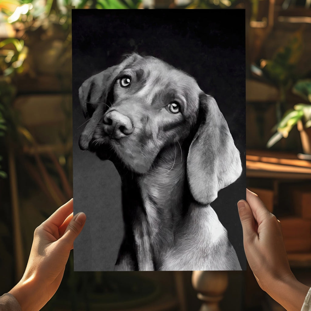 Cute Dog Aluminum Print