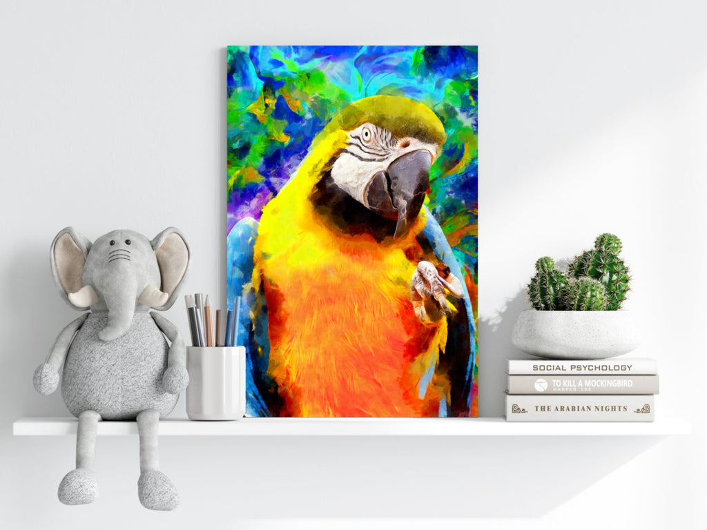Parrot Aluminum Print