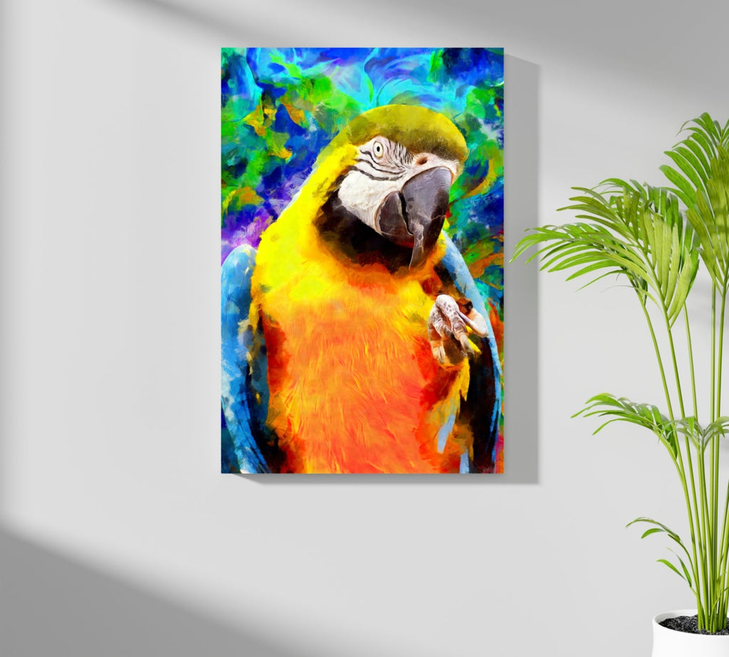Parrot Aluminum Print