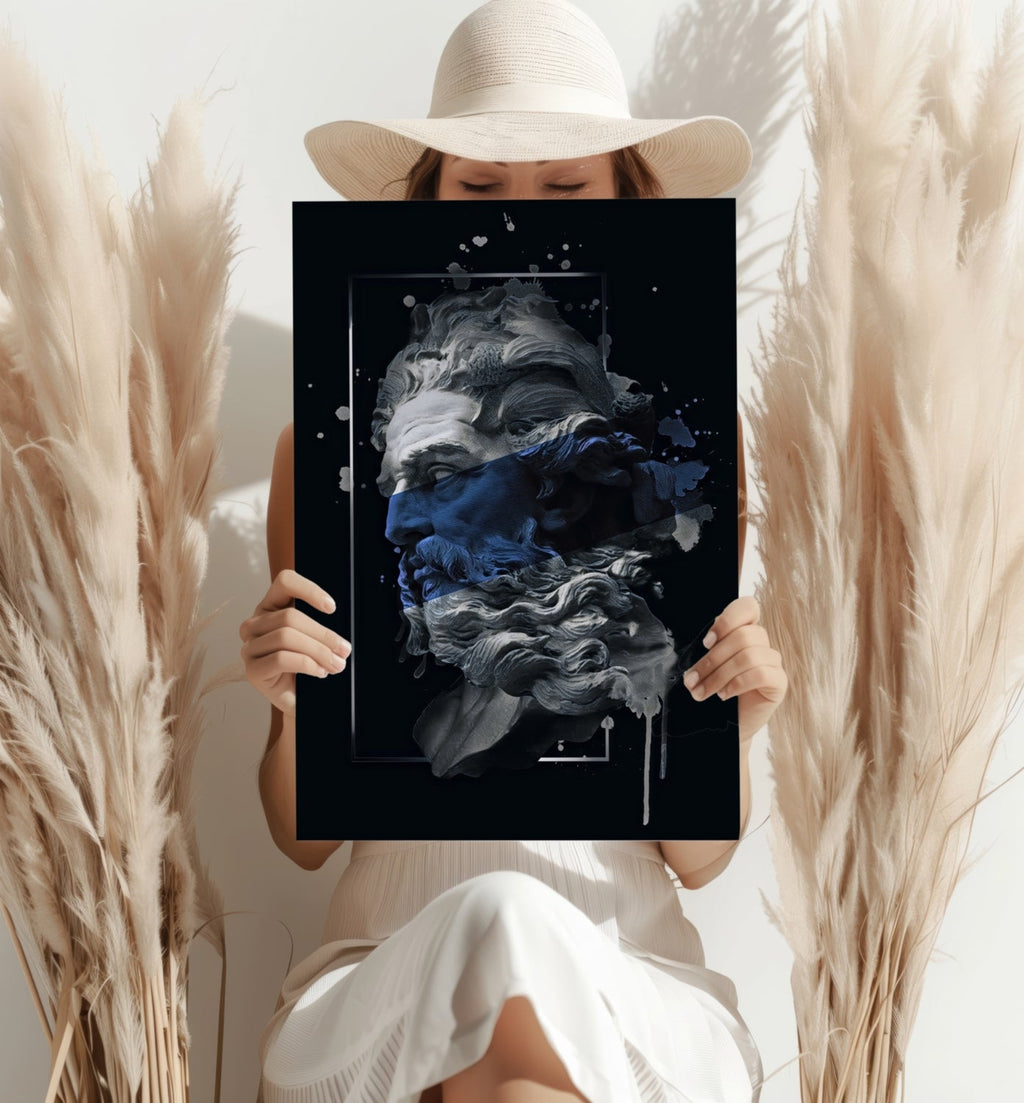 Poseidon Blue Aluminum Print