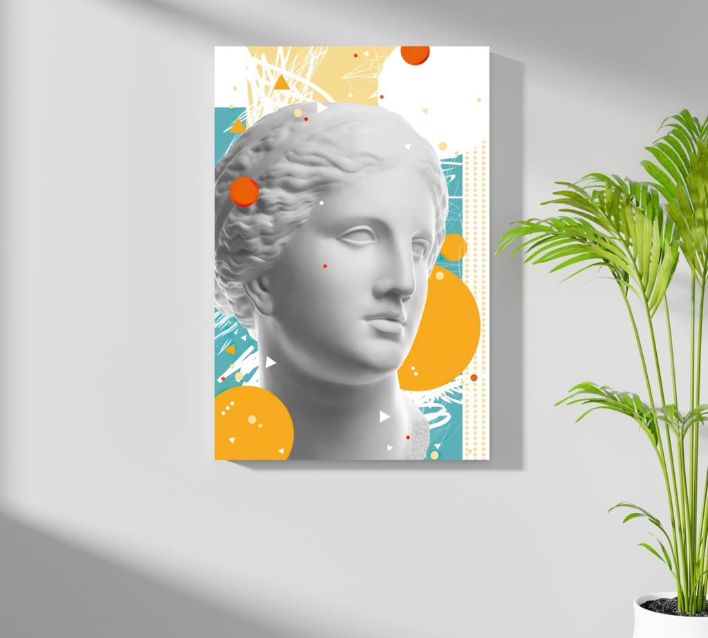 Statue Head Contemporary Aluminum Print