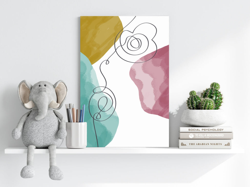 Modern Art Shape V4 Aluminum Print