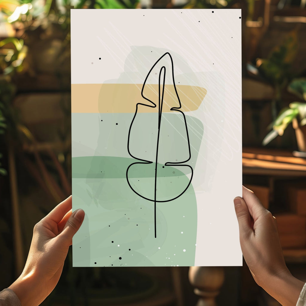 Line Art V3 Aluminum Print