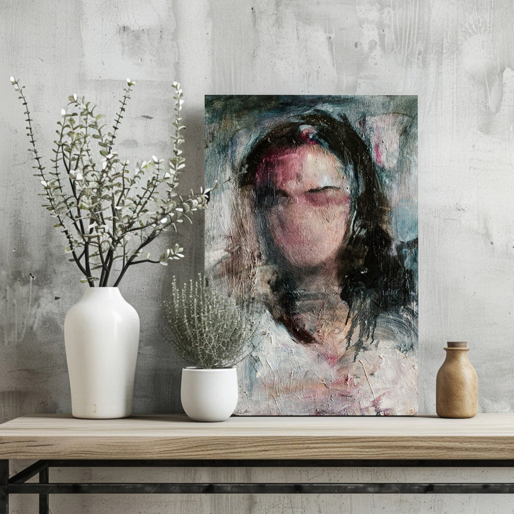 Woman in Silence Aluminum Print