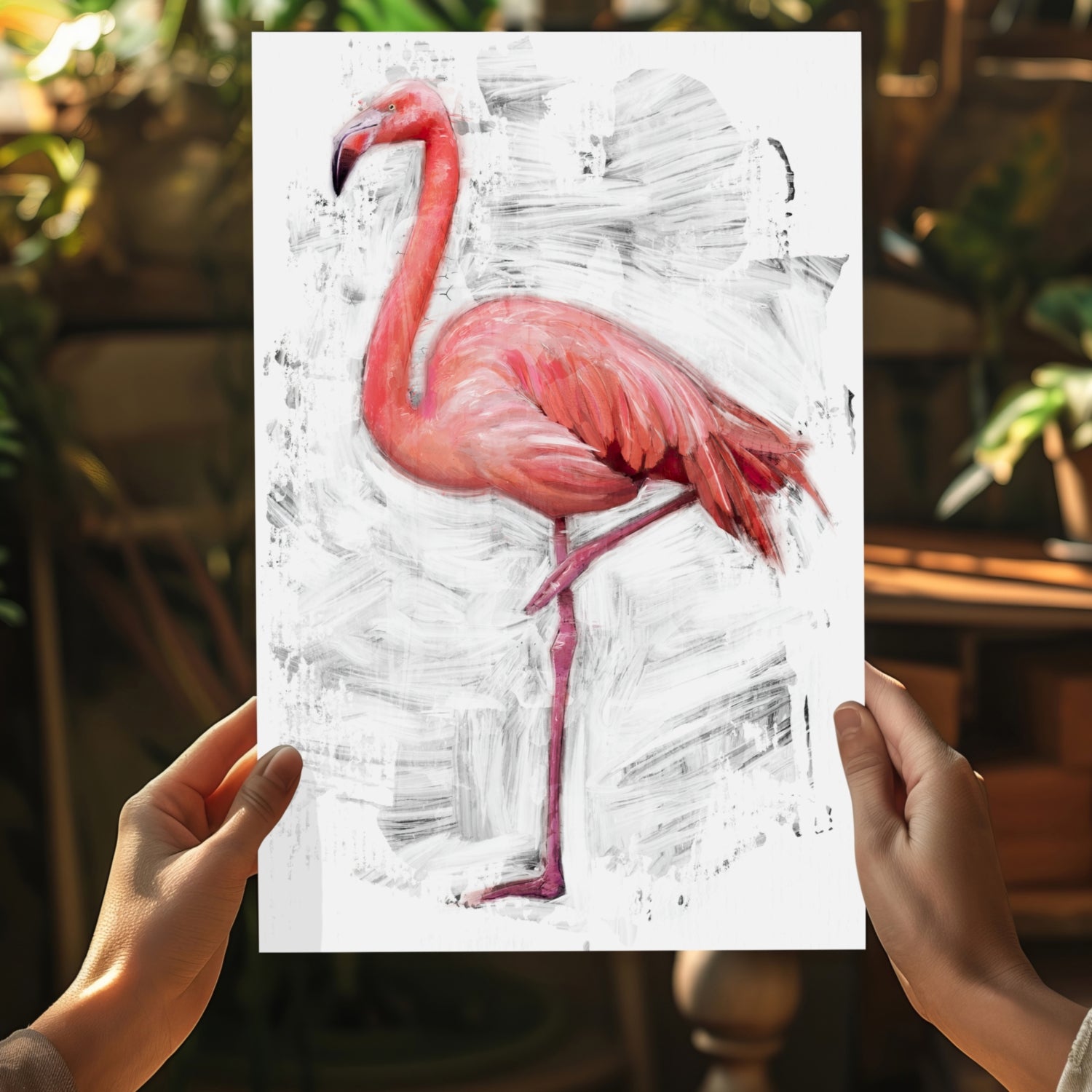 Flamingo Aluminum Print