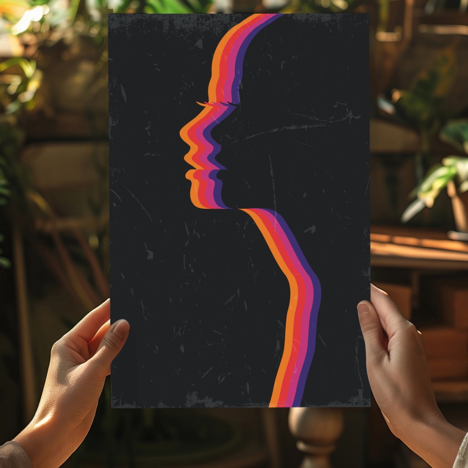 Faces Aluminum Print