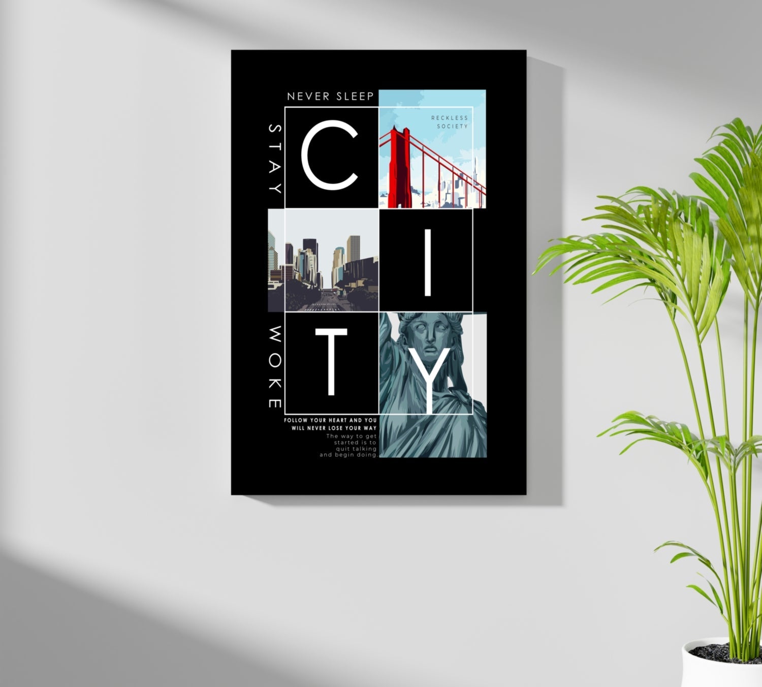 City Aluminum Print