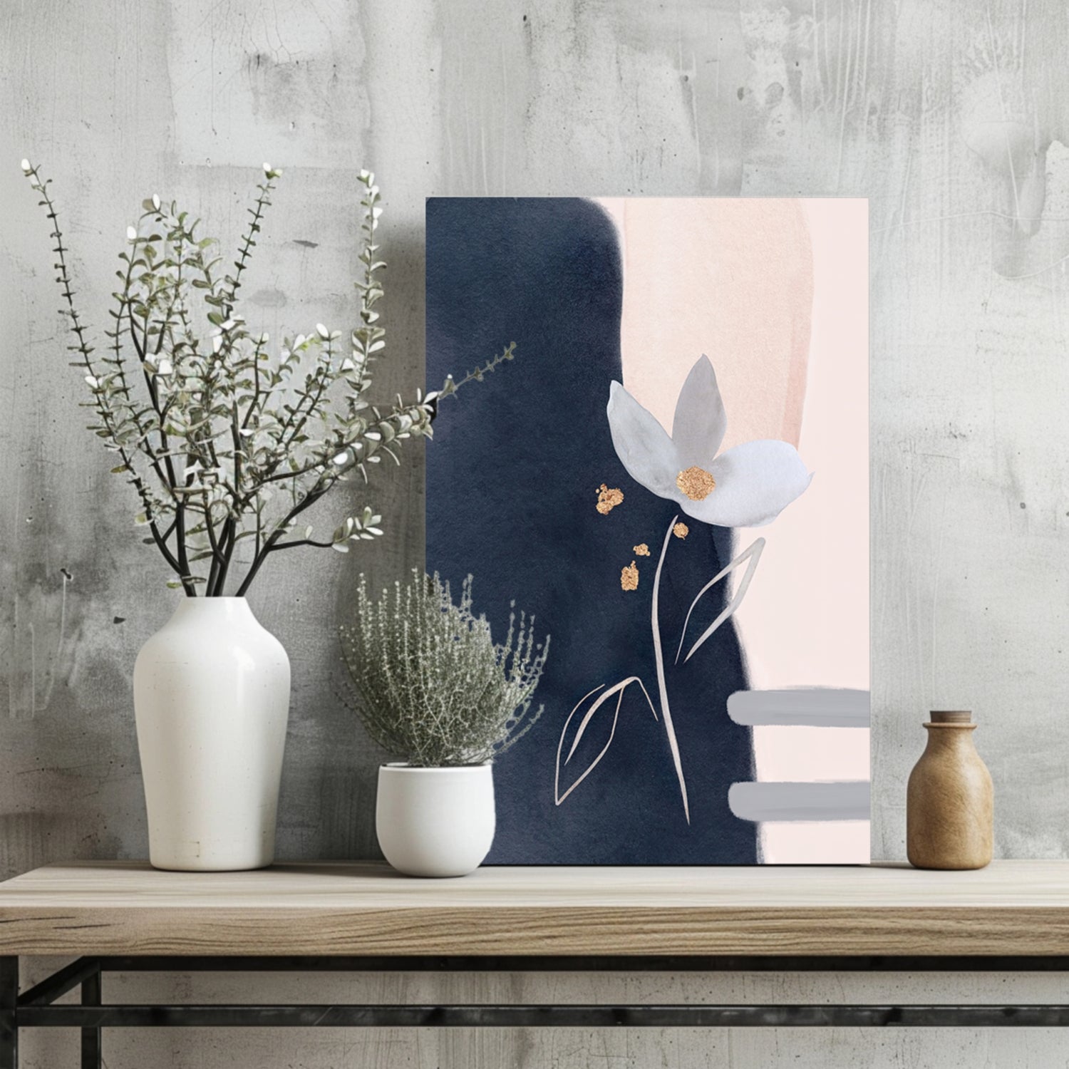 Abstract Flower Aluminum Print
