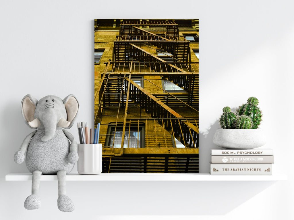 Stairs Terra Aluminum Print