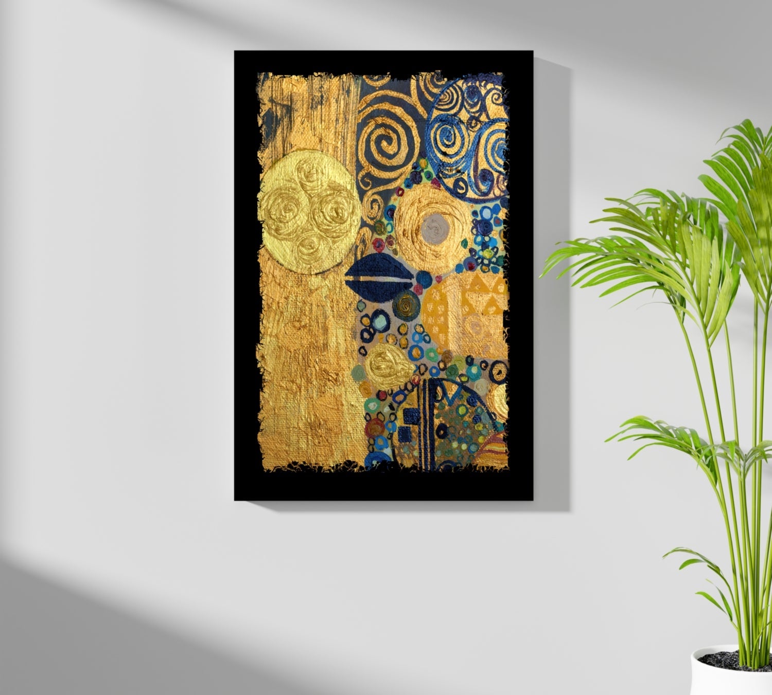 Abstract Gold Aluminum Print