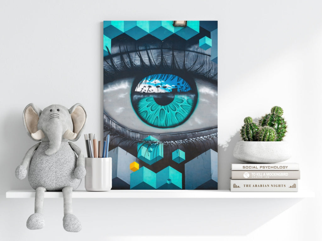 Futuristic Lines Aluminum Print