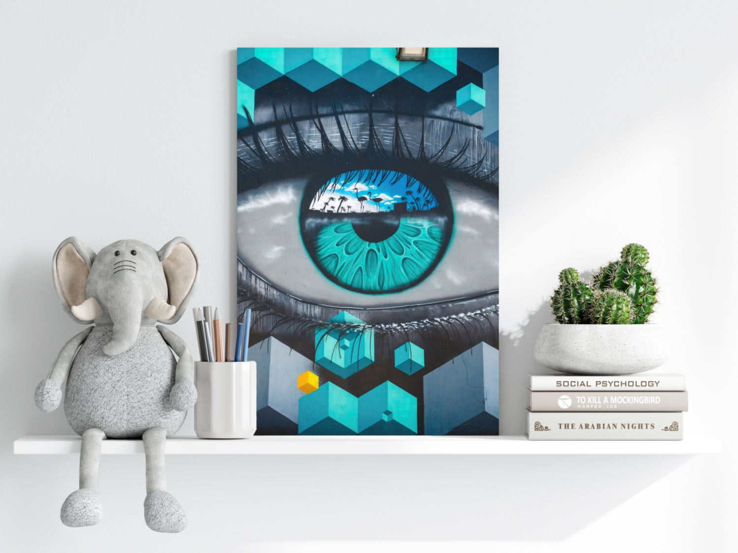 Futuristic Lines Aluminum Print
