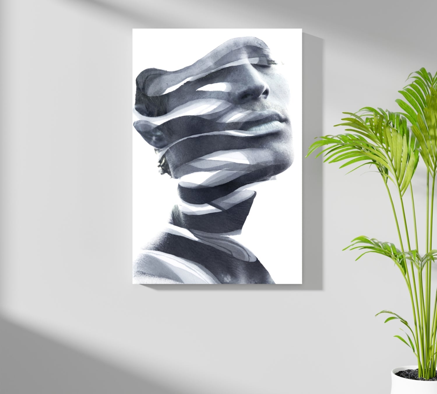 Abstract Woman Aluminum Print