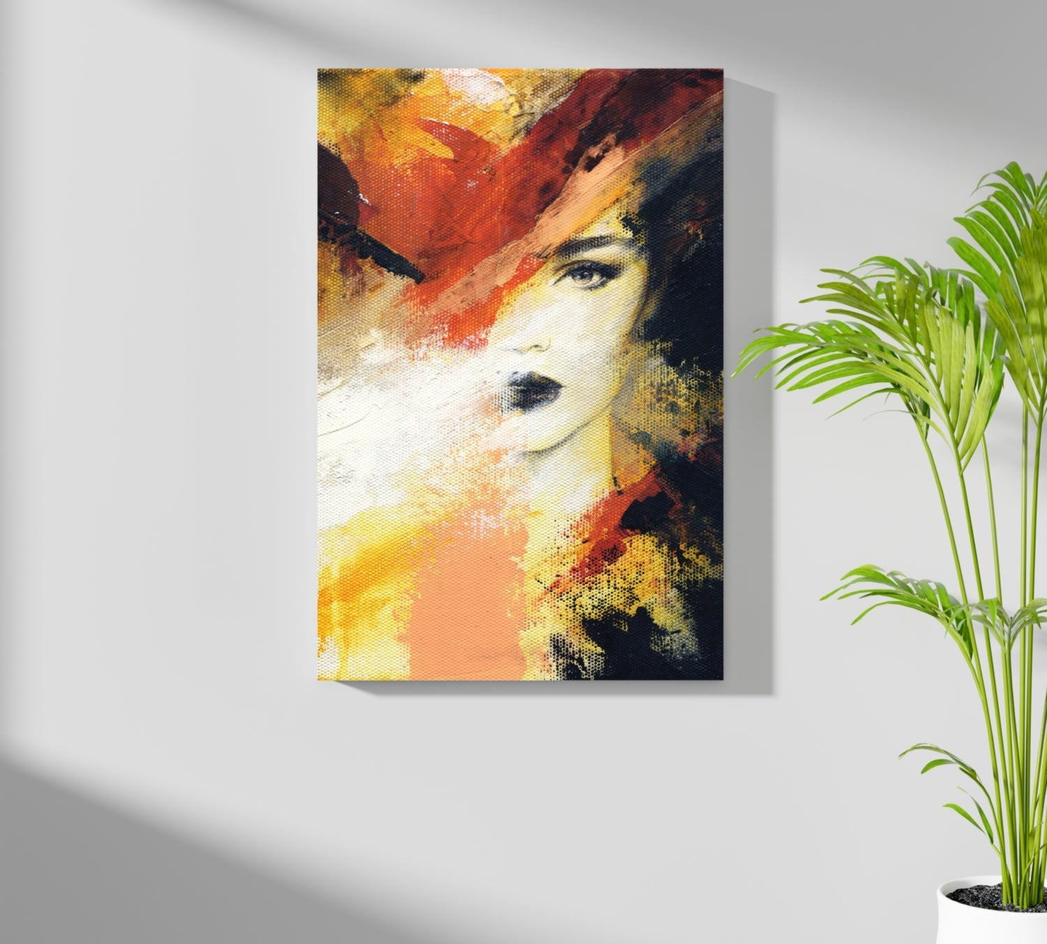 Abstract Woman Aluminum Print