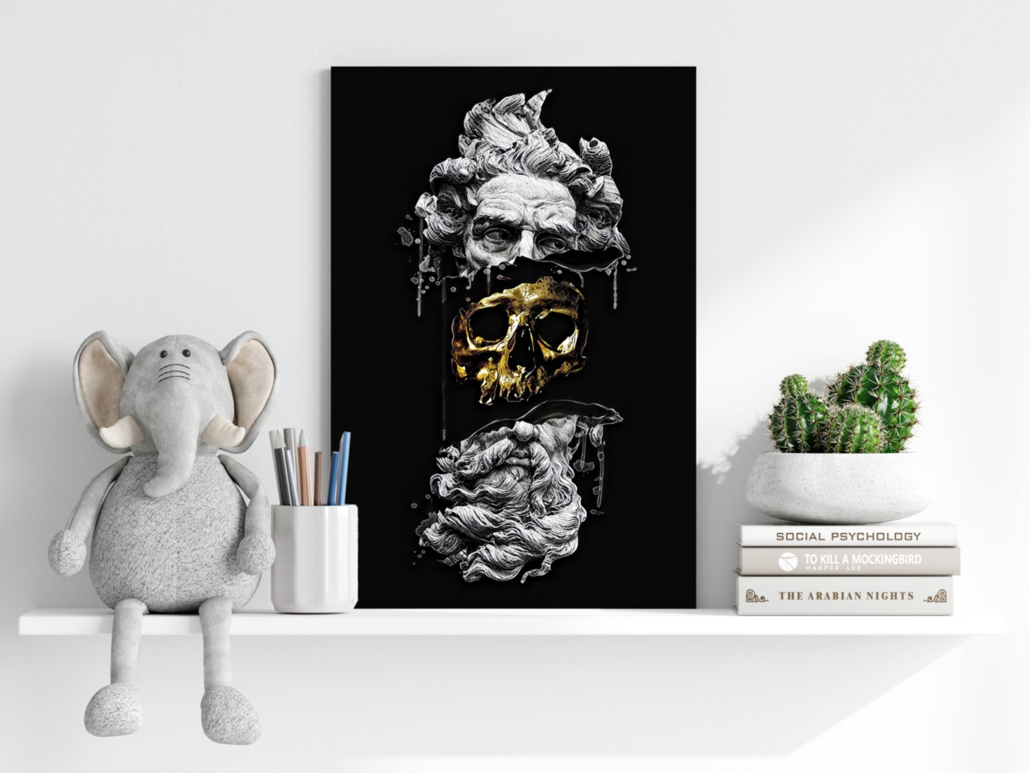Contemporary Art Statue Aluminum Print