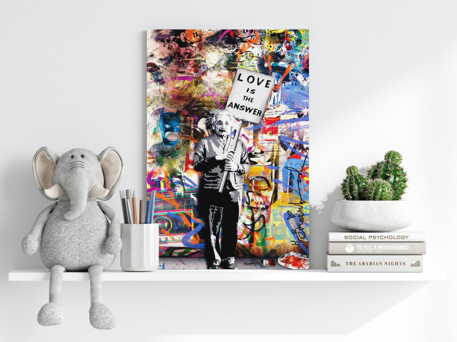 Love is The Answer Aluminum Print