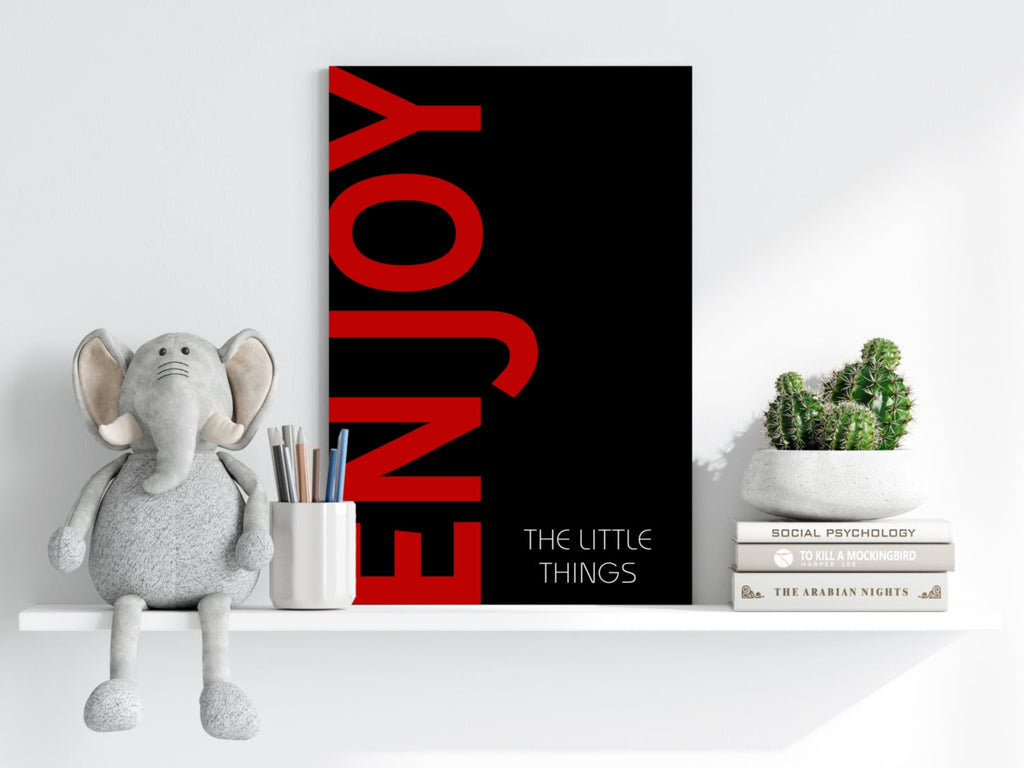 Enjoy The Little Things Aluminum Print