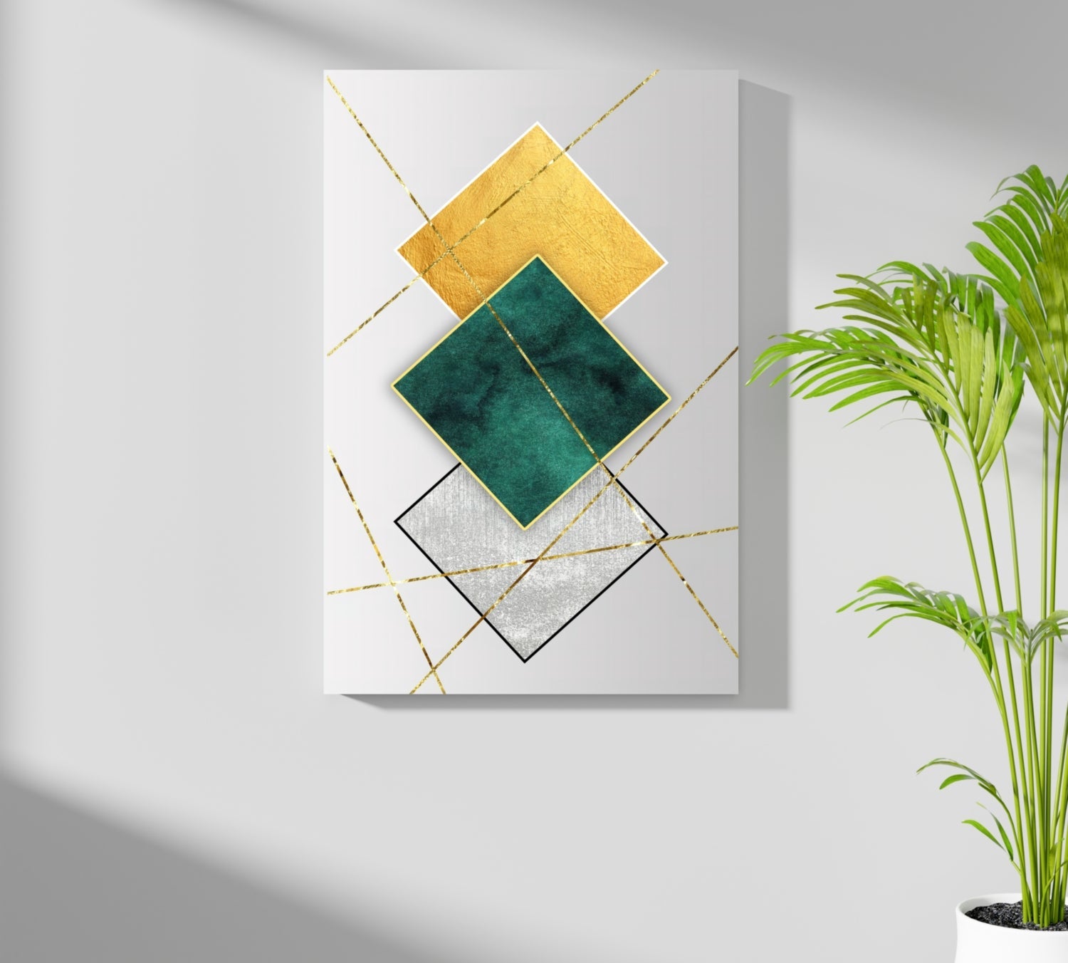 Elegant Squares Aluminum Print