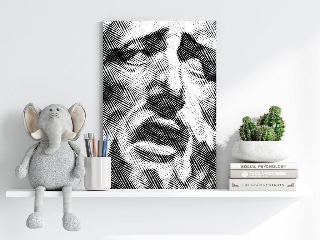 Statue Head Contemporary Aluminum Print