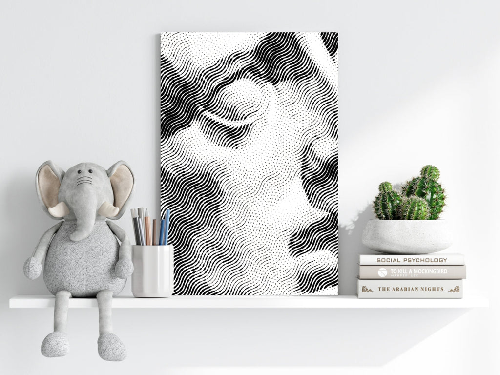 Statue Head Contemporary Aluminum Print