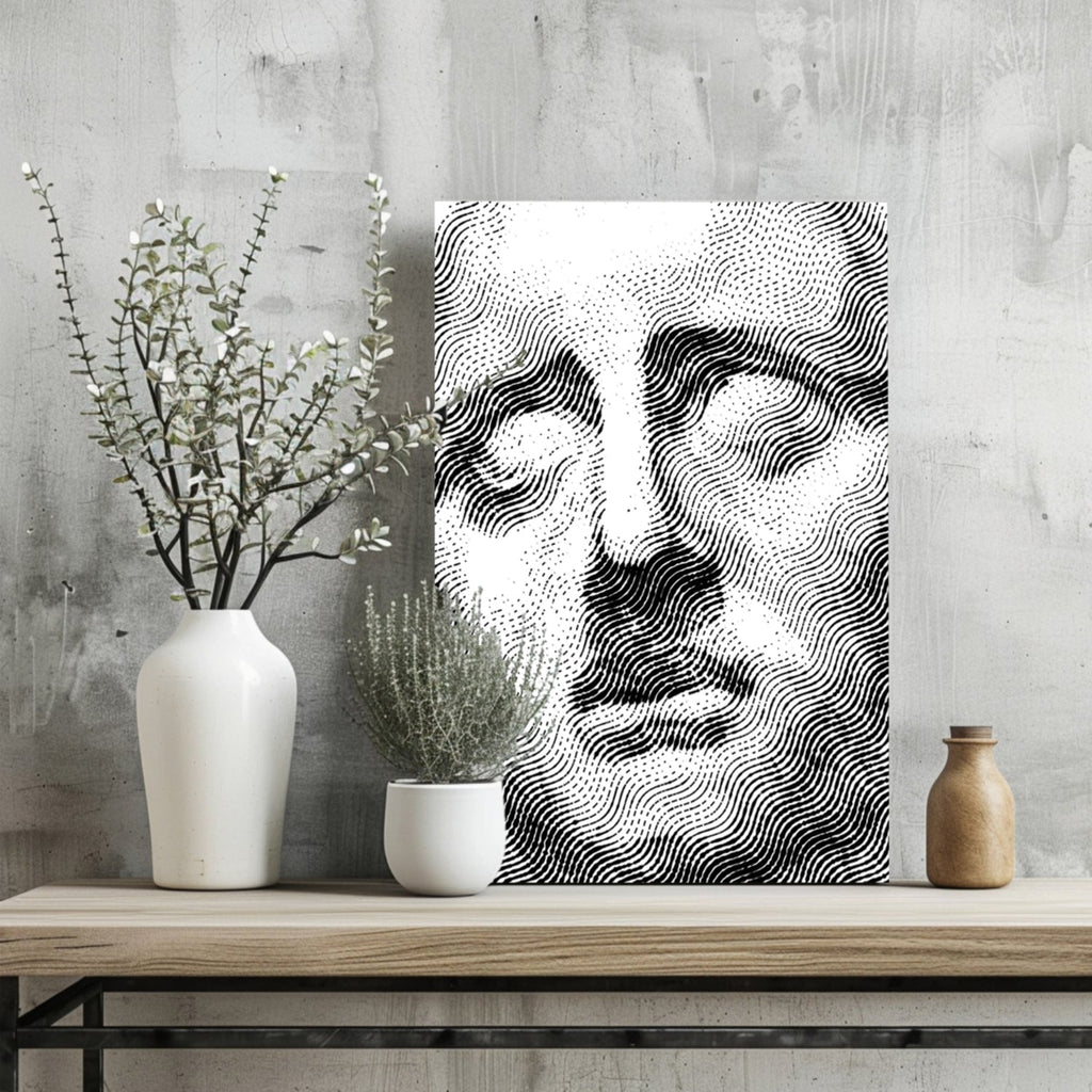 Statue Head Contemporary Aluminum Print