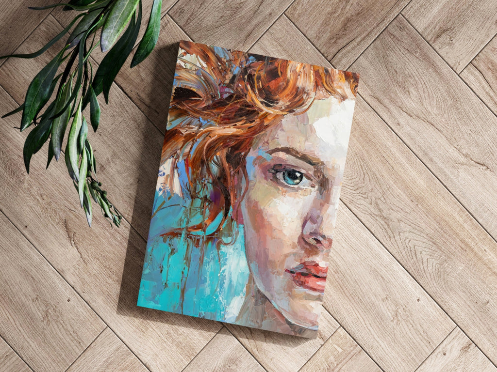 Young Woman Portrait Aluminum Print
