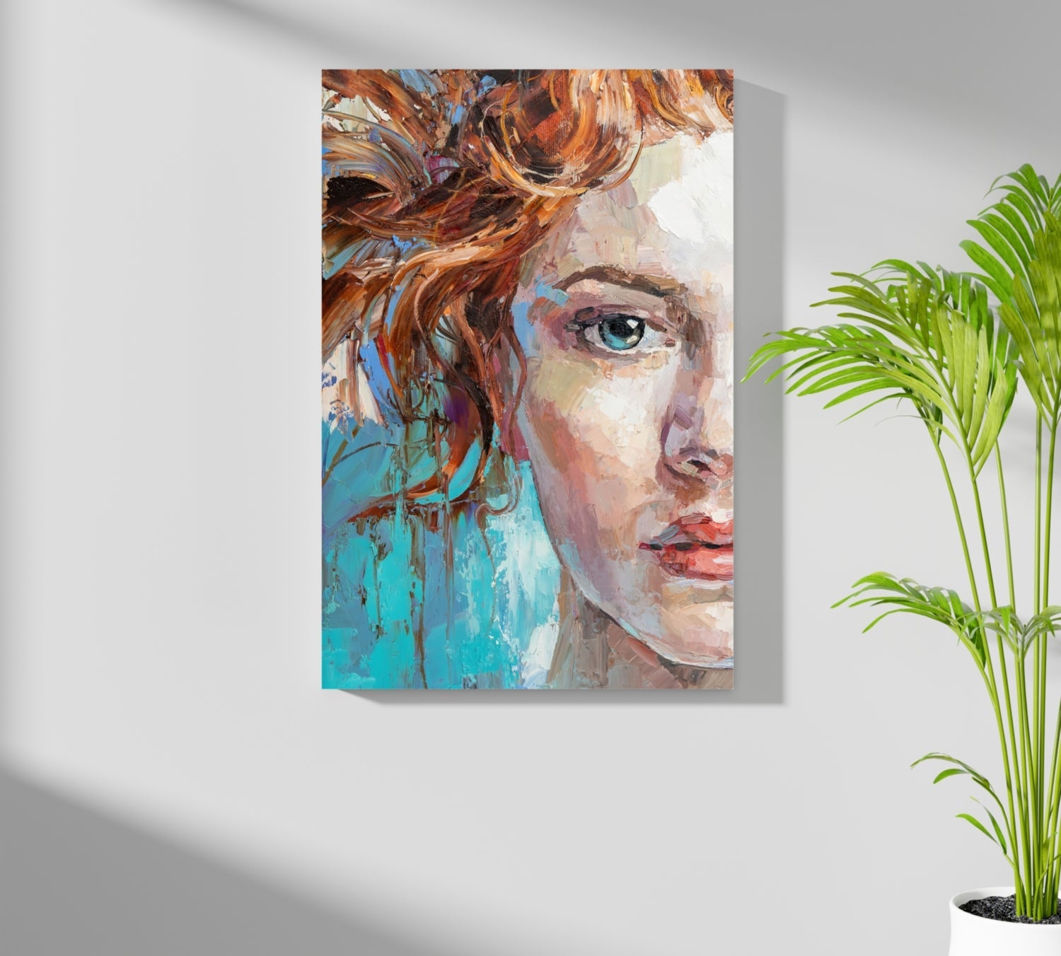 Young Woman Portrait Aluminum Print