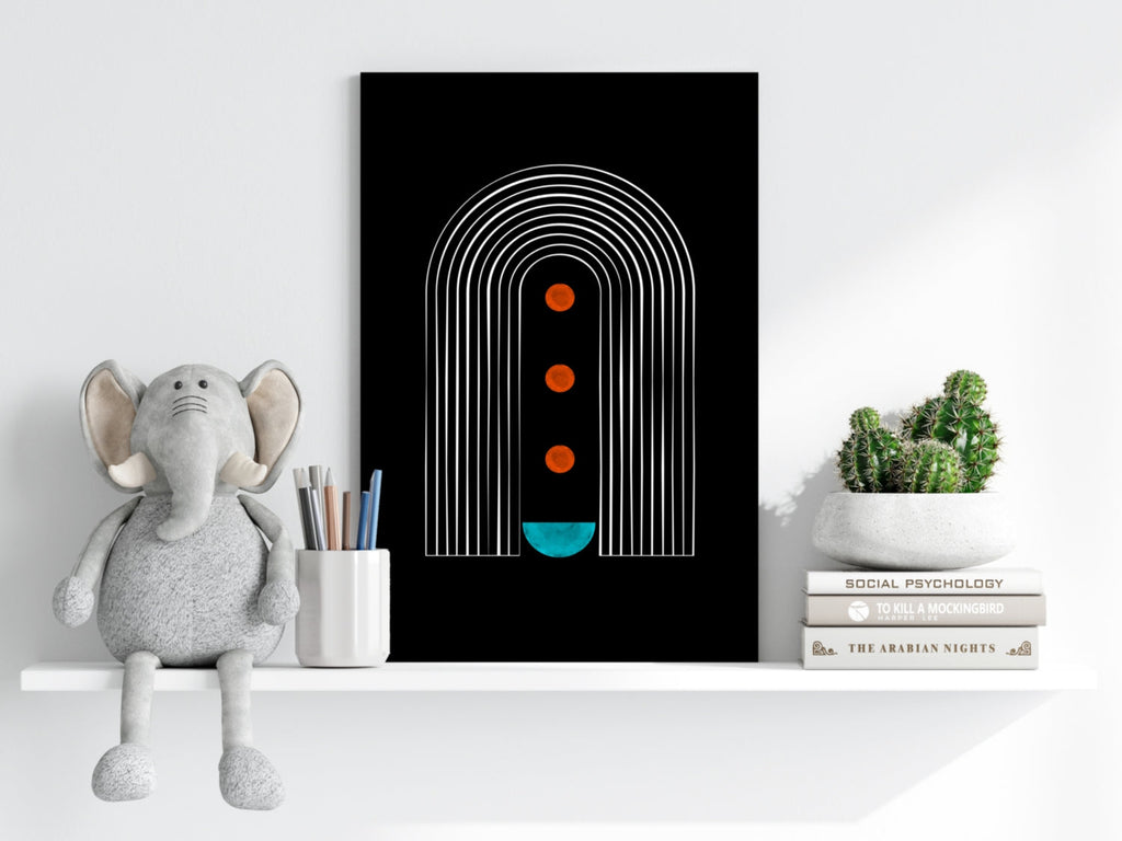Line Art V2 Aluminum Print