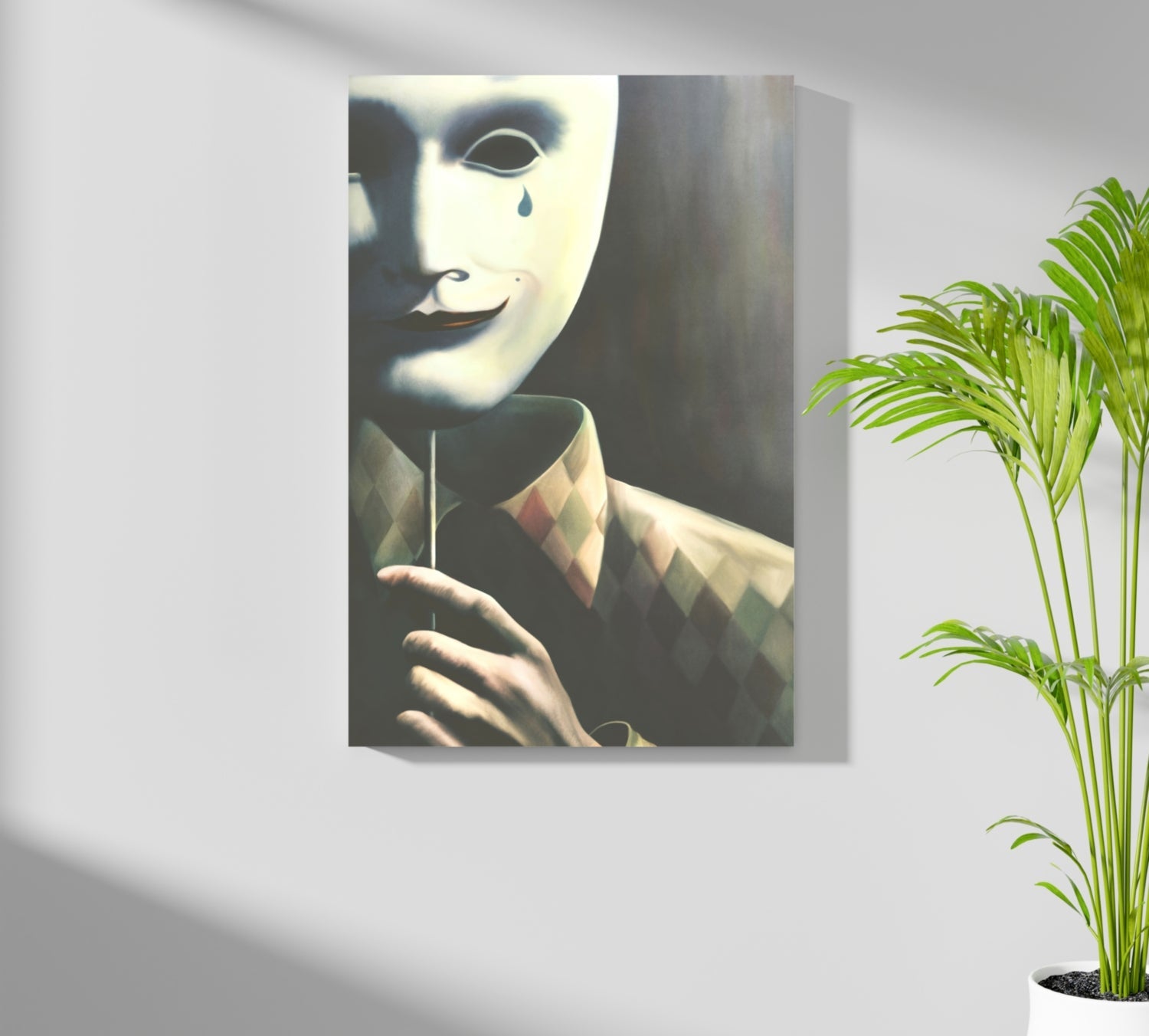 Mask of Reality Aluminum Print