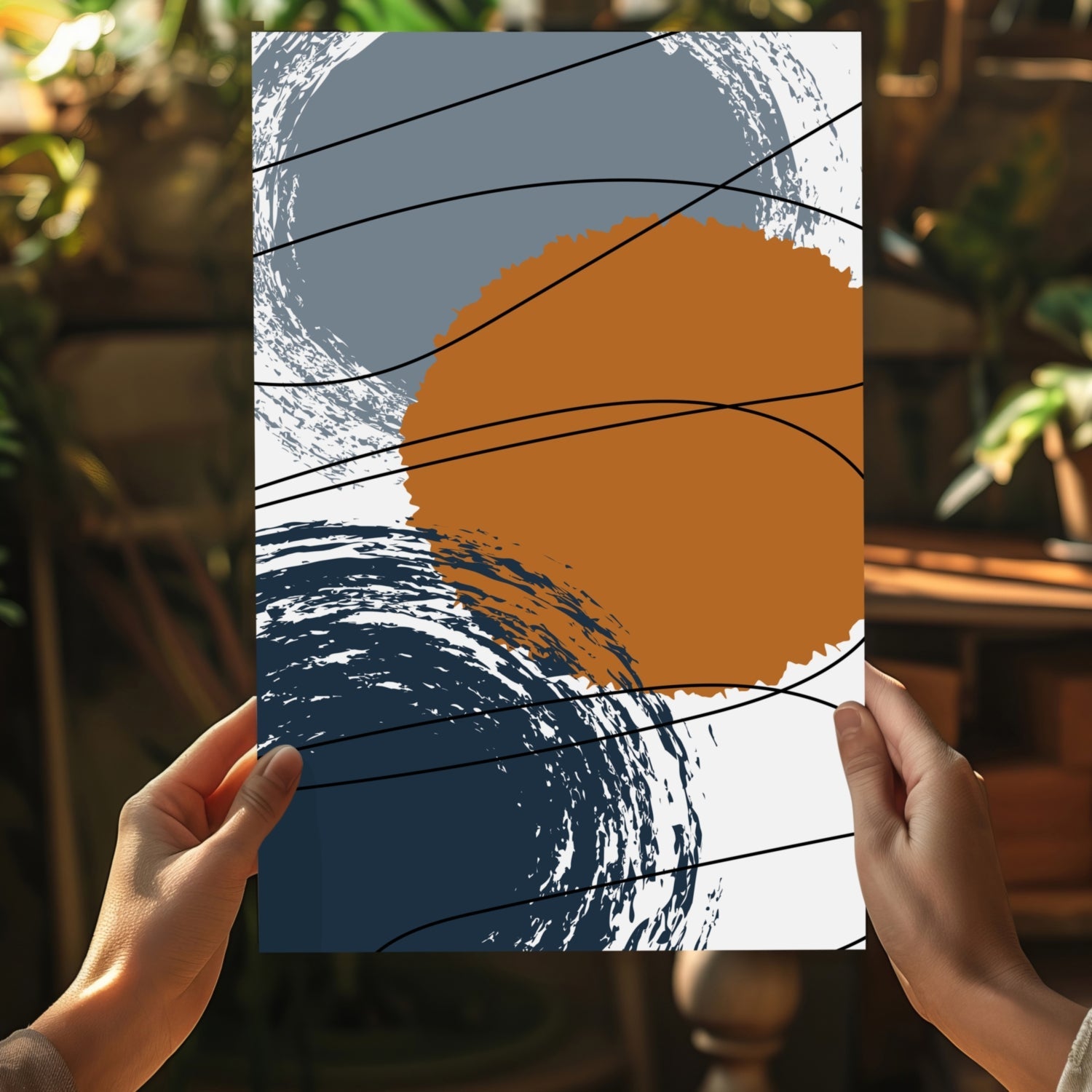 Abstract Rounds Aluminum Print