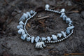 Boho Elephant Silver Stone Beaded Bracelet Set For Women