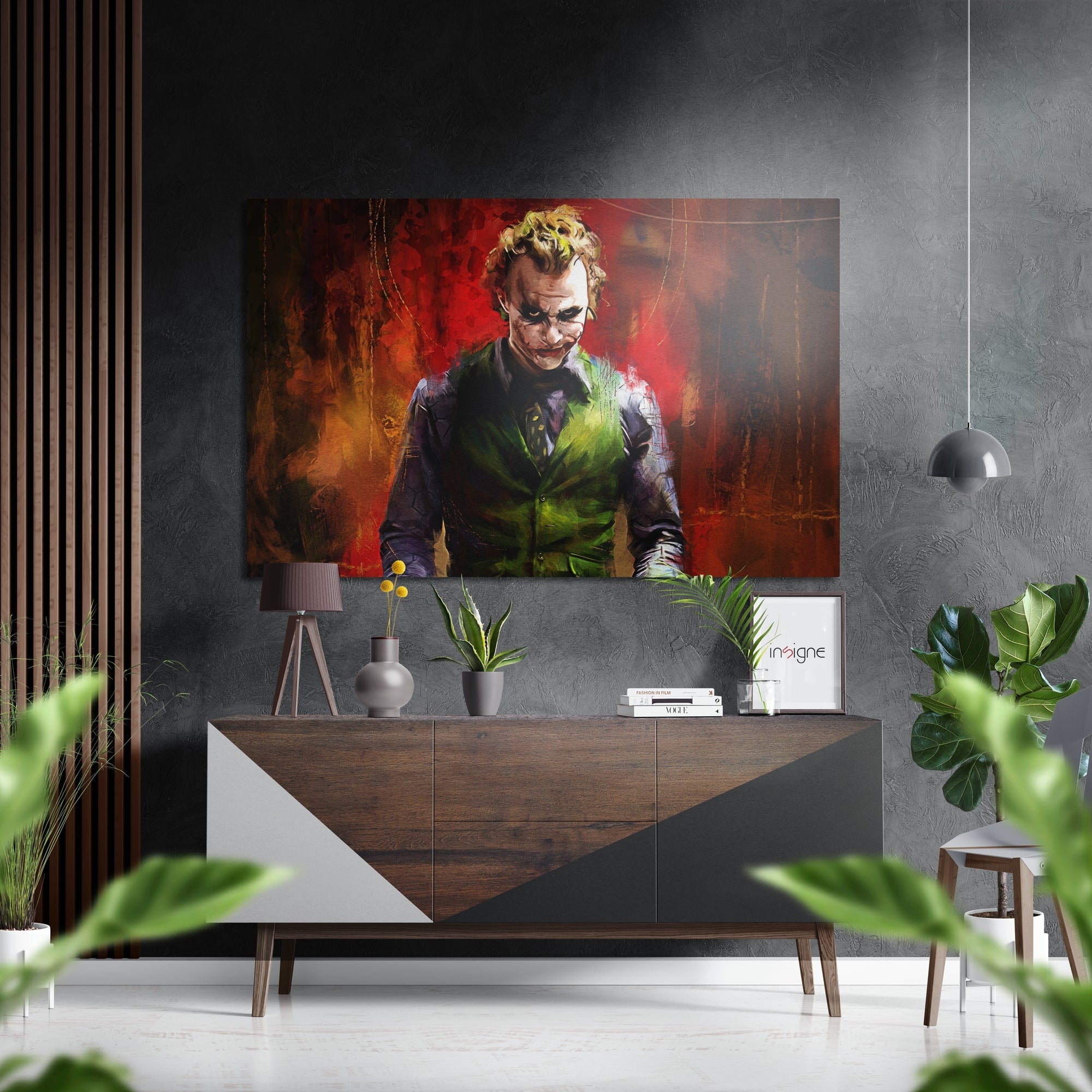 Joker Brushed Aluminium Dibond Wall Art
