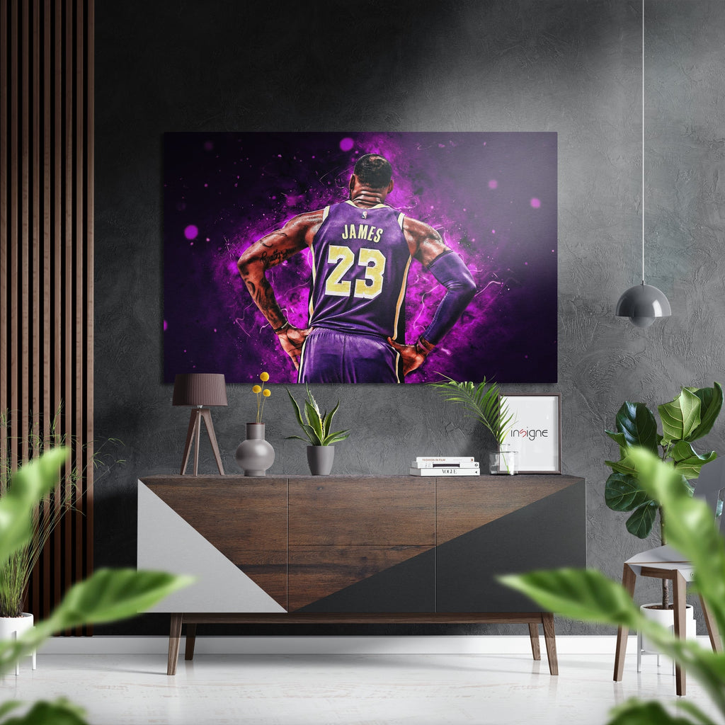 LeBron James Brushed Aluminium Dibond Wall Art