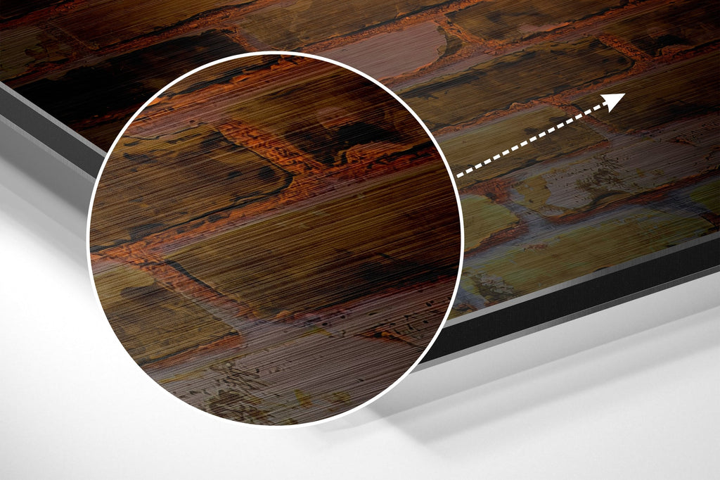 Strive Brushed Aluminium Dibond Wall Art