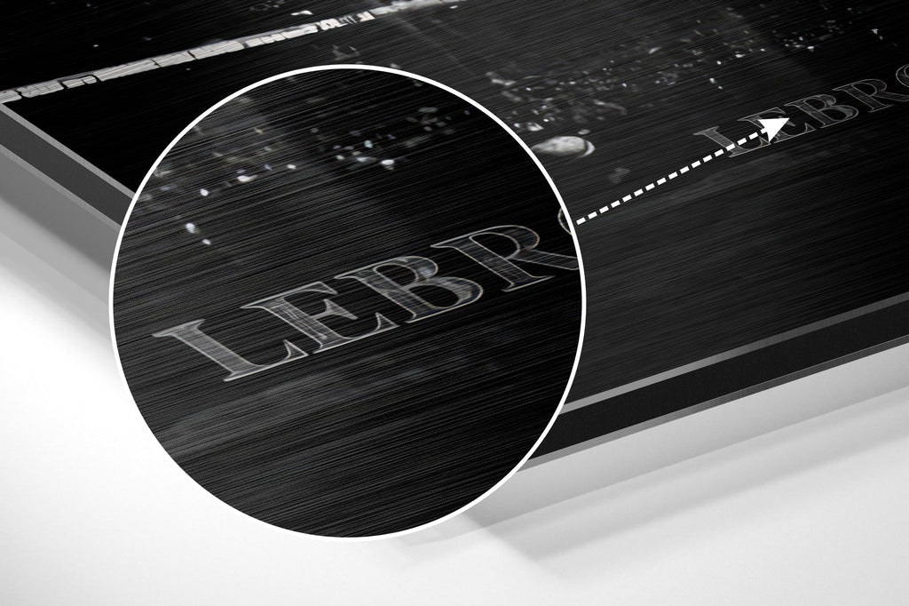 LeBron James Brushed Aluminium Dibond Wall Art