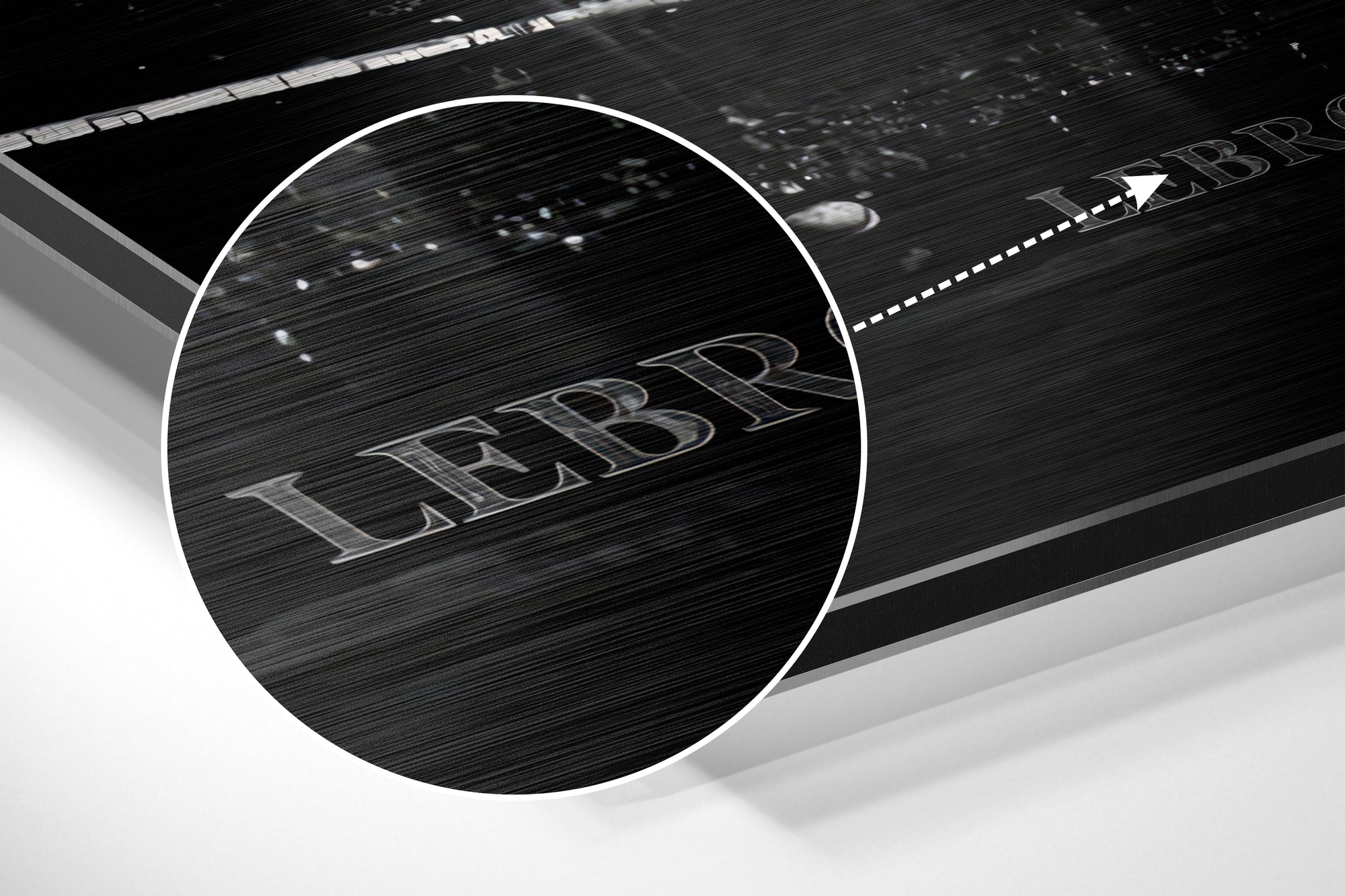 LeBron James Brushed Aluminium Dibond Wall Art