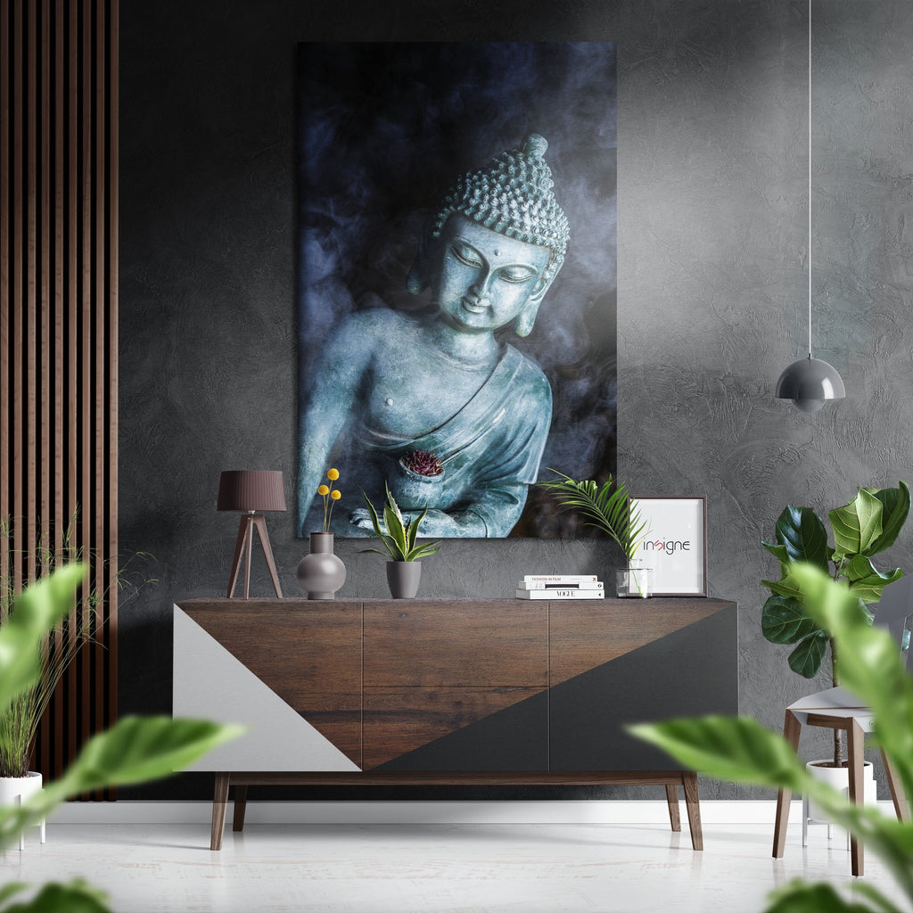 Budha Brushed Aluminium Dibond Wall Art
