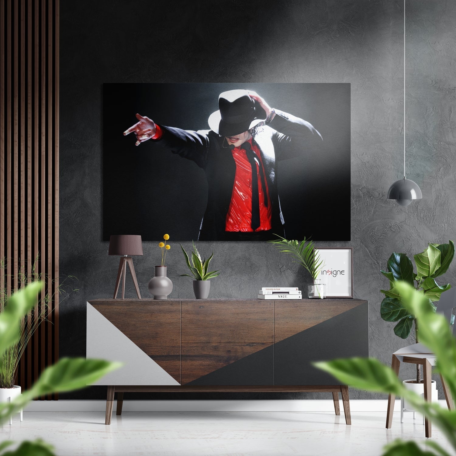 Micheal Jackson Brushed Aluminium Dibond Wall Art