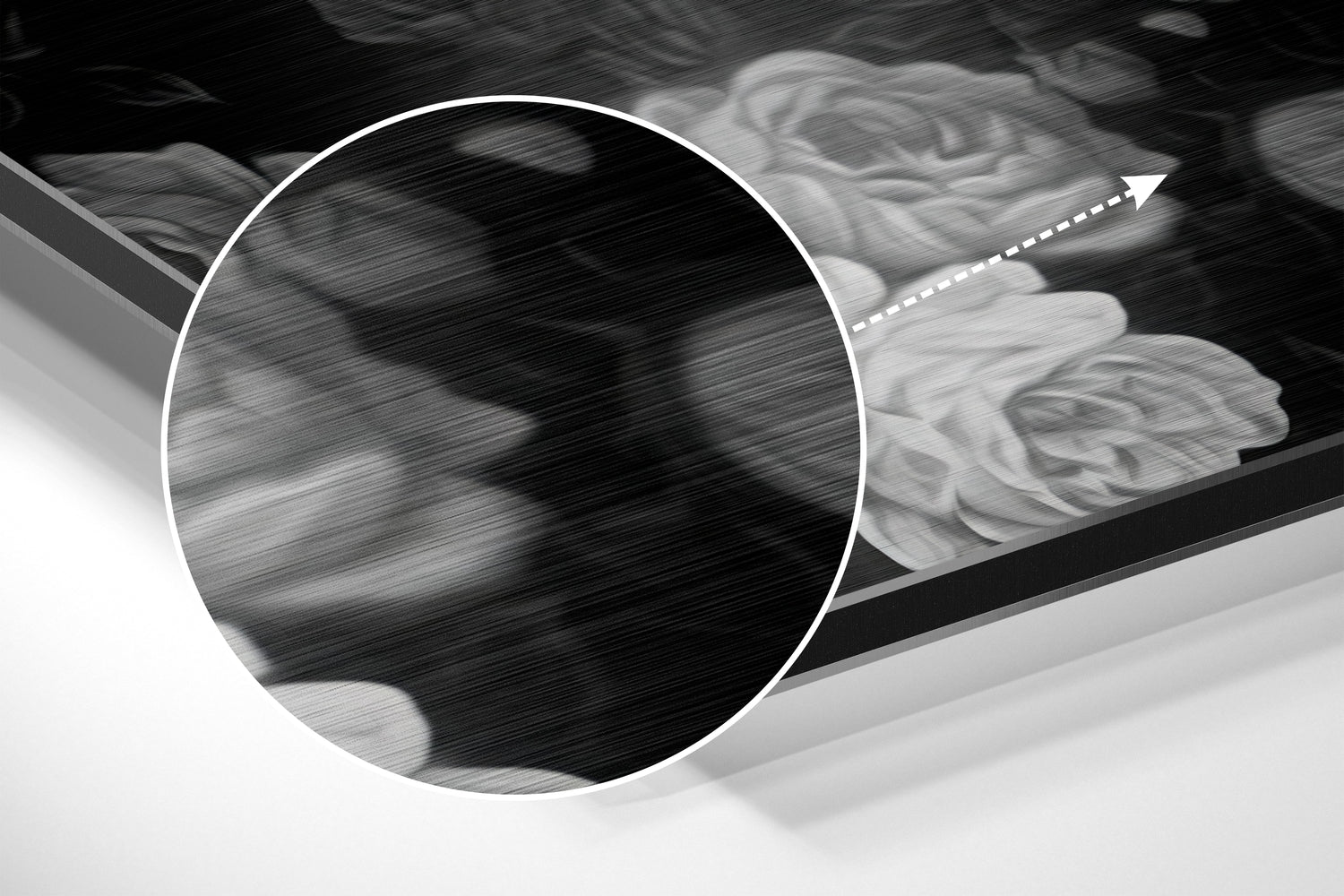 Skull Brushed Aluminium Dibond Wall Art